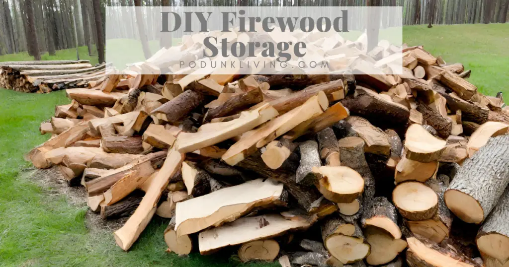 outdoor firewood storage