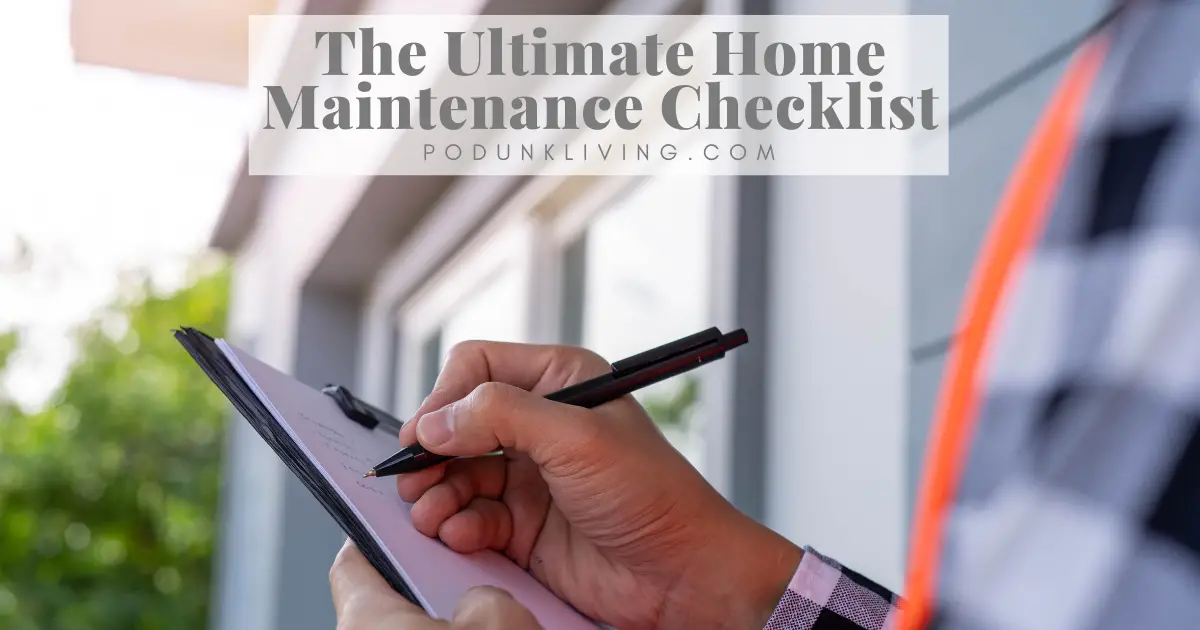 Home Maintenance Checklist